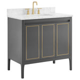 Province 36" Freestanding Standard Single Bathroom Vanity with Top