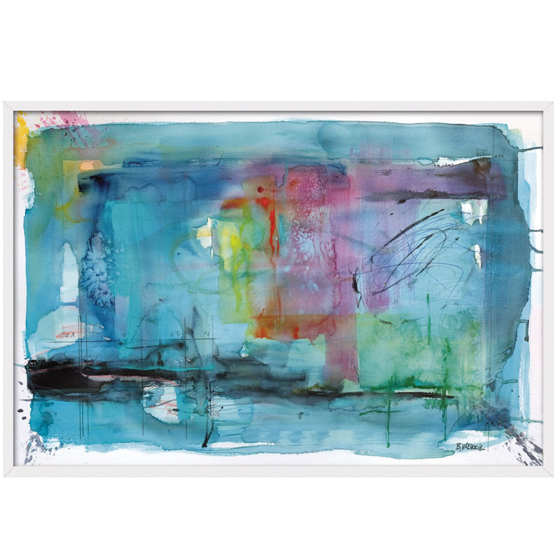 Abstracto Racional by Bruno Vázquez - Single Picture Frame Painting, 80cm H x 120cm W x 3cm D