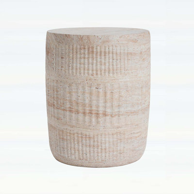 Outdoor and Indoor Lightweight Concrete End Table