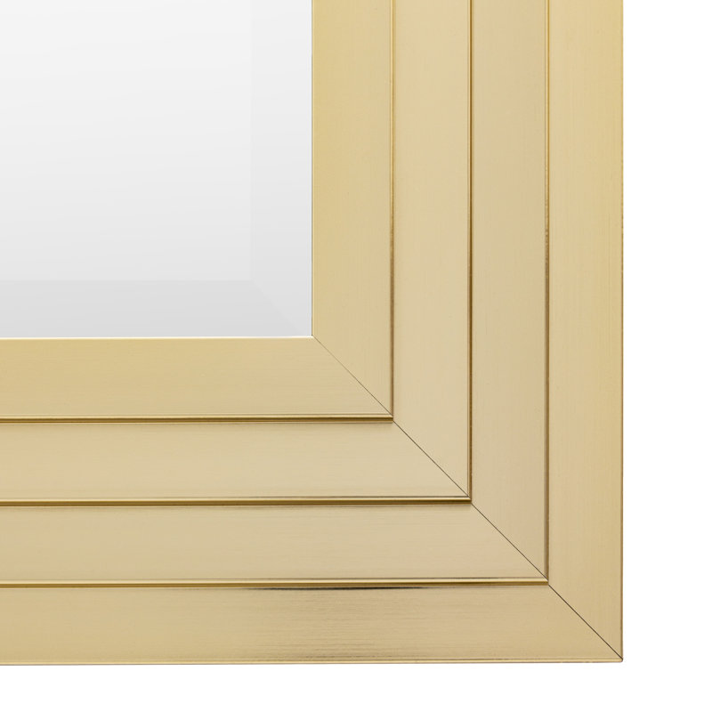 Ritz Gold Rectangle Mirror 109x79cm, 429.26 cm H x 175.26 cm W