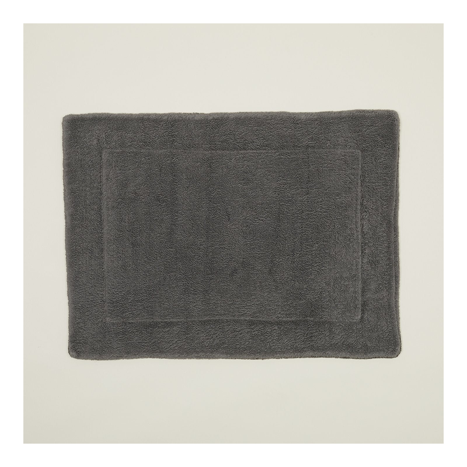 Cotton Bath Mat, Dark Gray