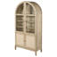 Vitrine arquée à 4 portes avec éclairage tactile à DEL