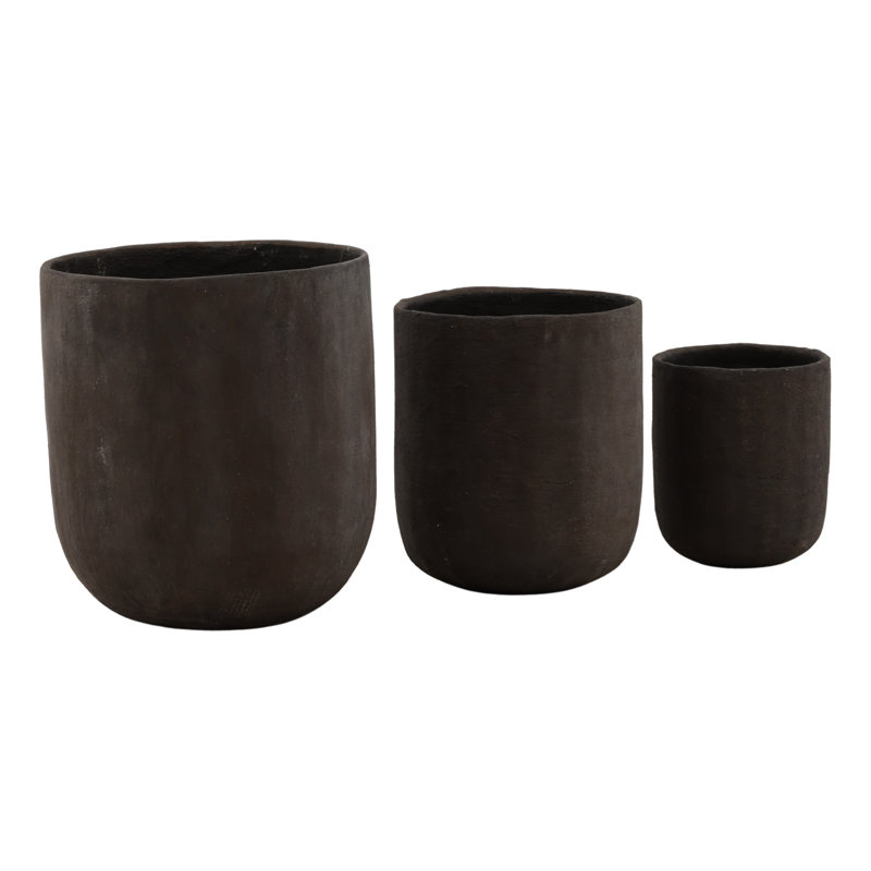 Hartmere Planter Set of 3 Brown