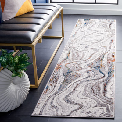 Alohi 211 Area Rug In Gray / Blue Gold