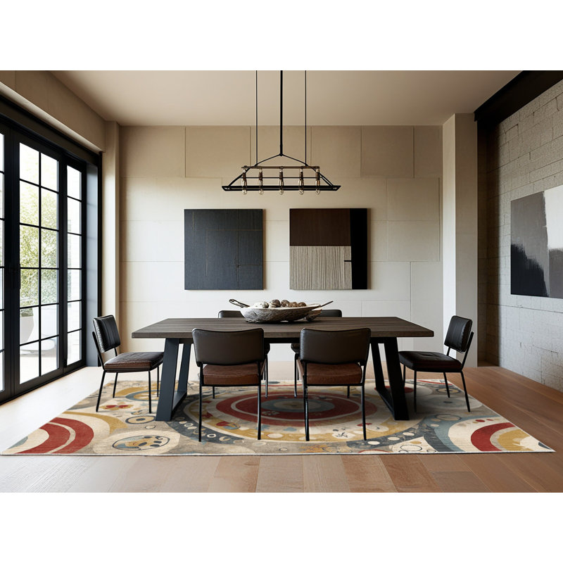 Tapis Quirky Dash, Carré 8 pi