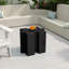 Ensemble de 3 tables de casse-tête artistique, tables d'appoint modulaires Mgo avec emboîtement (2 convexes et 1 concave), capacité de 200 lb pour l'intérieur et l'extérieur-437386158