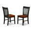 7 Piece Kitchen Table Set Consist of a Rectangle Dining Table with Butterfly Leaf and 6 Dining Chairs, Black & Cherry
