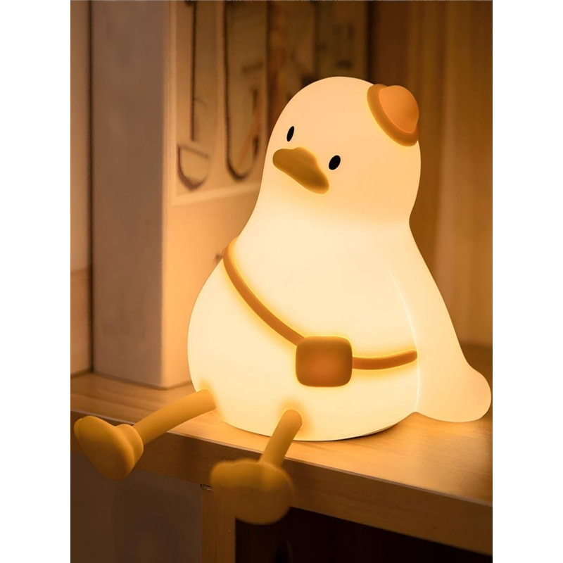 Duck Night Light For Kids, Cute Rechargeable Silicone Touch Lamp With Dimmable Soft Glow, Portable Nursery Light For Toddler Breastfeeding, Children's Bedroom Decor Gift