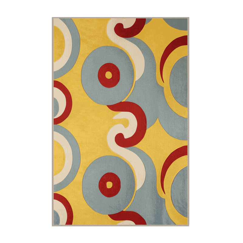 Retro Dash Rug, Rectangle 2' x 3'