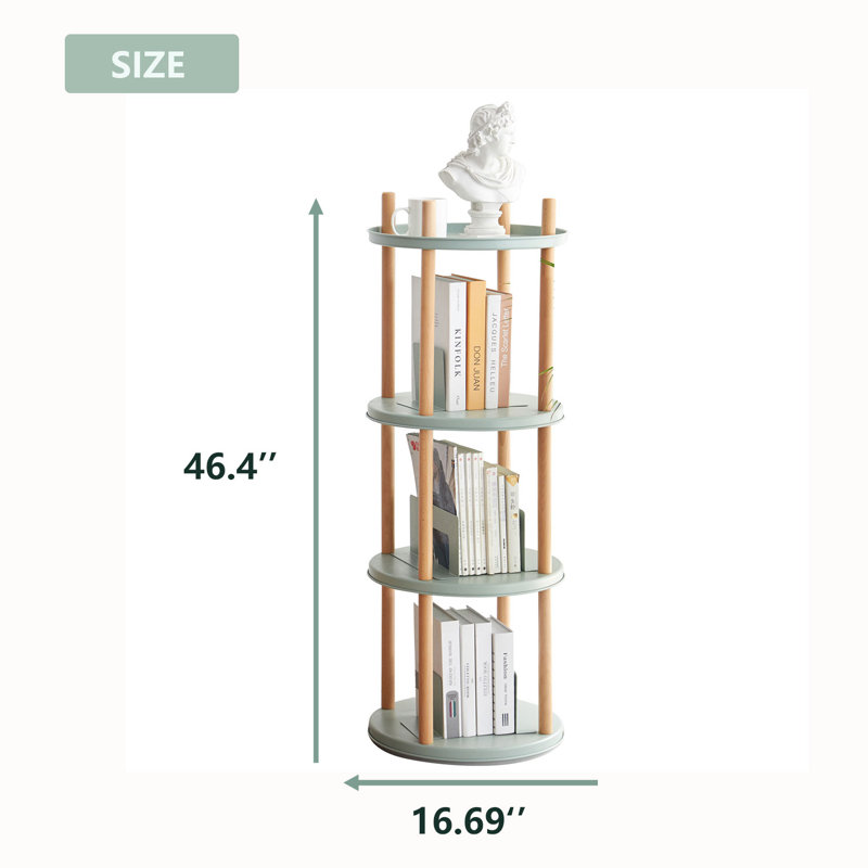 Table de bout cylindrique en acier avec rangement