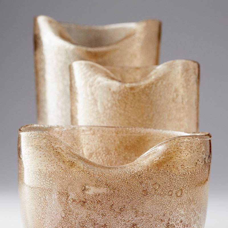 Prospero Glass Table Vase, 8.25" H x 8.25" W x 8.25" D
