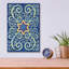 Bungalow rose «Stars With Curls» par Andrea Strongwater, art mural en verre acrylique-1435210221