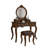 39.37"American-style brown solid wood dressing table with a mirror