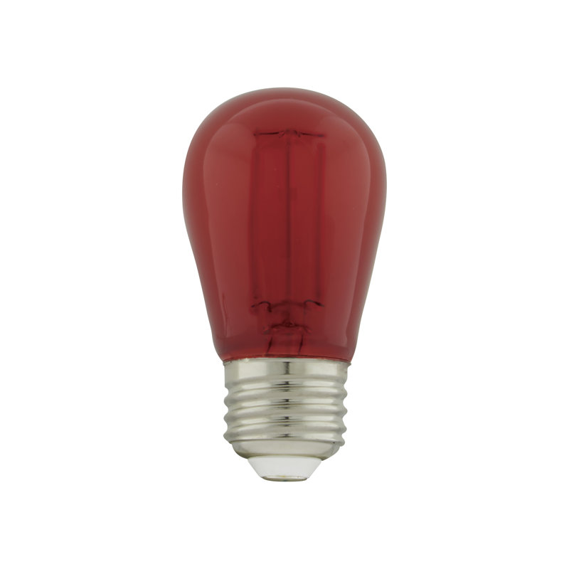 1 W (équivalent à 11 watts), ampoule à DEL S14, à intensité variable, culot moyen E26 (standard)