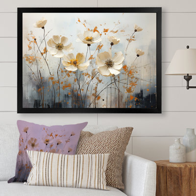 " Minimalism Beige Wildflowers Meadow Melodies I "