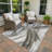 Machine Washable Indoor/Outdoor Lockway ACN2421 Abstract Rug-865871396