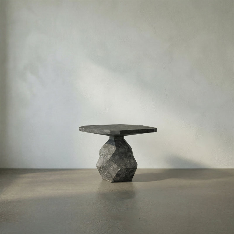 Rind Marble Coffee Table, Black