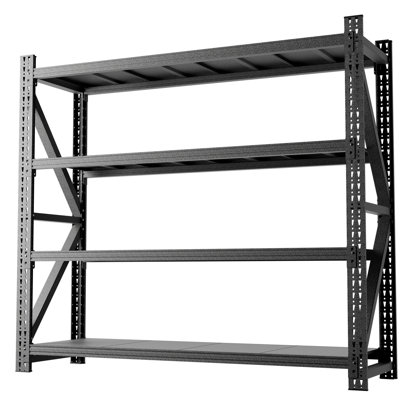 Étagère de rangement industrielle robuste en métal à capacité de H 75 po x l 79 po avec rangement de 4000 lb