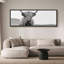 «Animals Highland Cow», portrait en noir et blanc sur toile-111176951-98042248