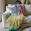 Vibrant Spring Rainbow Palette - 1 pièce Sherpa Premium - reproduction d'art luxueuse-97196023