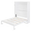 Grand lit escamotable mural avec tablettes, blanc (OLD SKU: LP000693AAK-1)