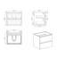 Base de meuble-lavabo simple 23,8 po seulement-101825163