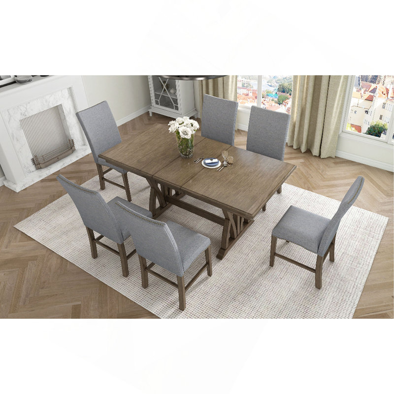 Ensemble de table de salle à manger 7 pièces Mid-Century