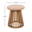 Ensemble de conversation d'extérieur en bois d'acacia avec coussins amovibles 3 pièces Mina-114836893