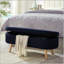 Banc de rangement avec repose-pieds ovale Luxury-125514317