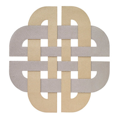 Galway Vinyl Geometric Woven Placemat