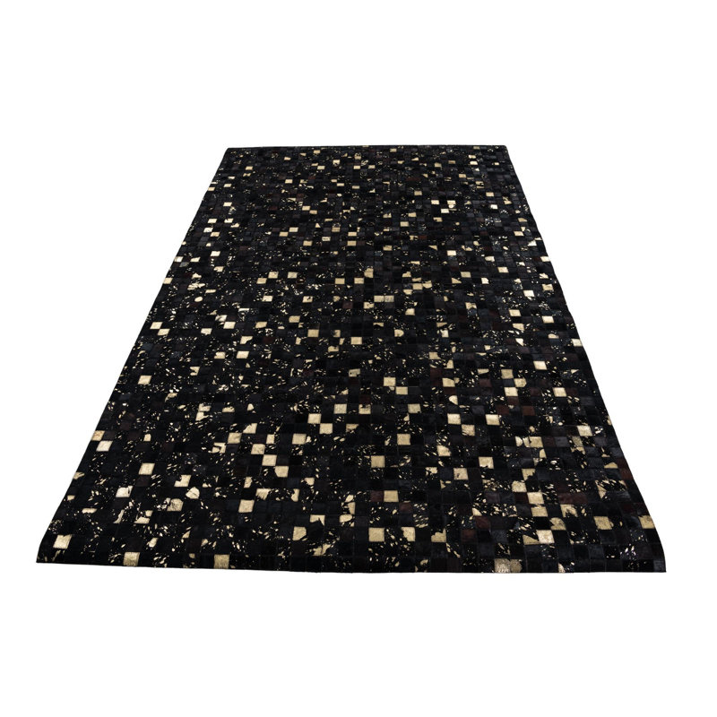 Tapis noir Juliana