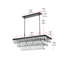 Lustre rectangulaire 36 pouces Iva-659206326