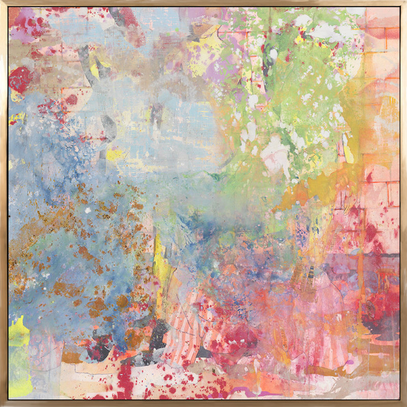 Tapped Potential Painting, Gold Framed