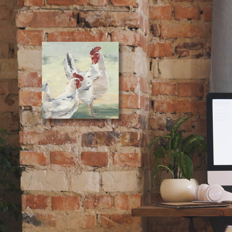 «Epic Graffiti» «Chicken Run» par Ethan Harper, toile «Chicken Run» par Ethan Harper, H 12 po x l 12 po x P 0,75 po