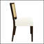Ensemble de 2 chaises en rotin à dossier échelle de style Mid-Century avec revêtement en tissu pour plus de confort et de style-896286404