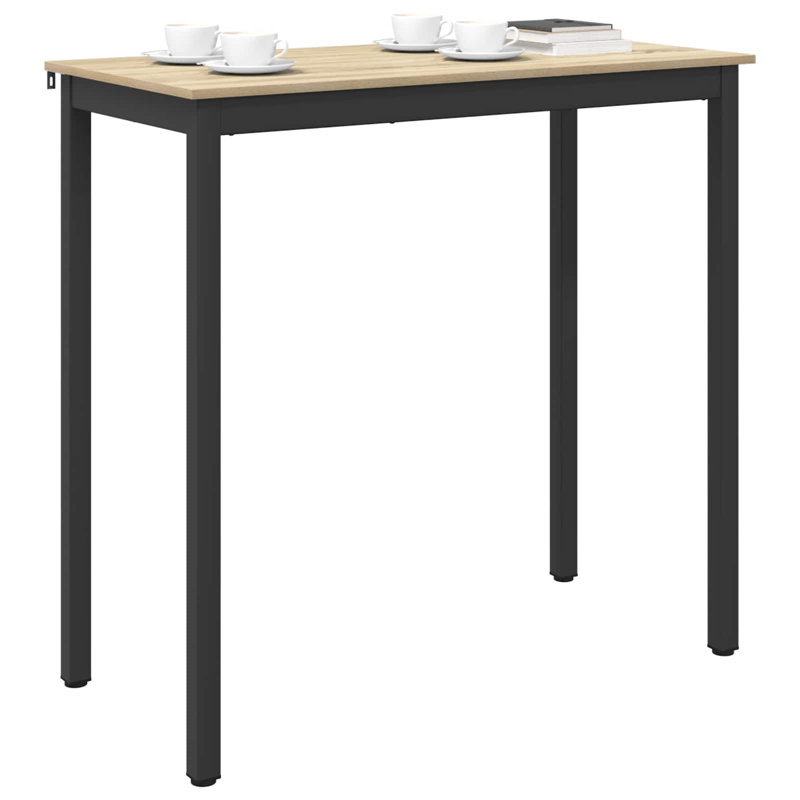 Standing Bar Table Engineered Wood, 105cmH x 110cmL x 55cmW, Oak