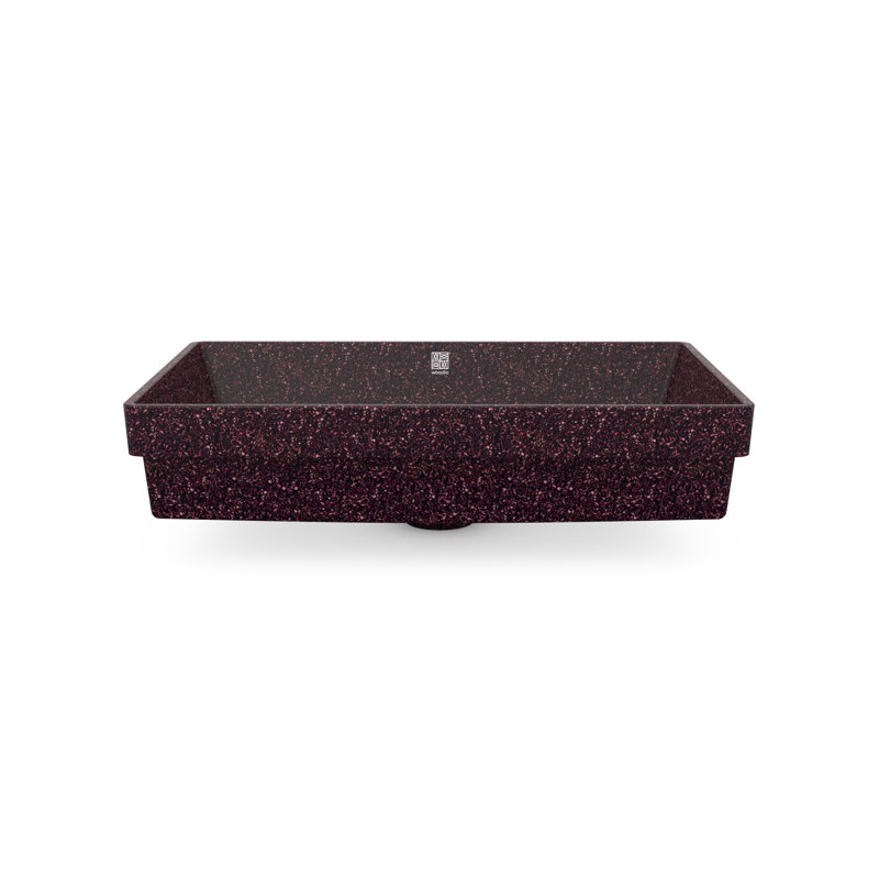 Cube60 23.62'' L Bathroom Sink, Berry