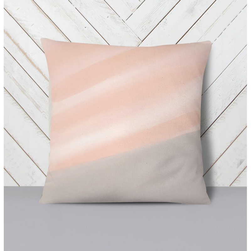 Throw Pillow With Insert, Gray/Abstract Striped 3, 20"H x 20"W