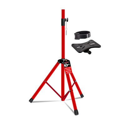 5 Core Speaker Stand Adjustable 31 to 36" PA DJ Tripod Stands Heavy Duty w 35mm Insert 132 Lbs