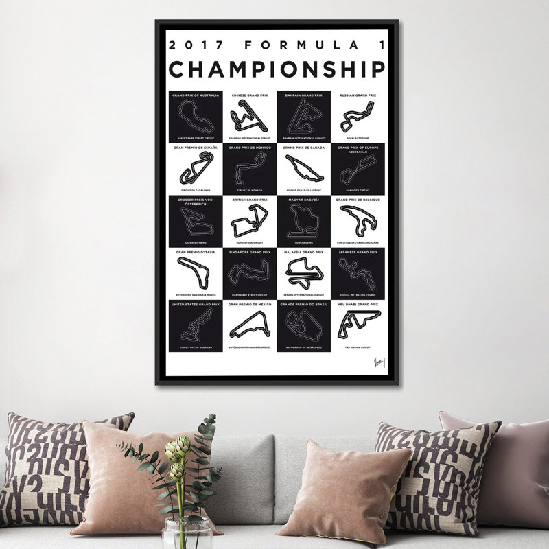 Impression sur toile, "Minimal Movie", H 26 po x l 18 po x P 1,5 po, Toile avec cadre noir, Pas de tapis