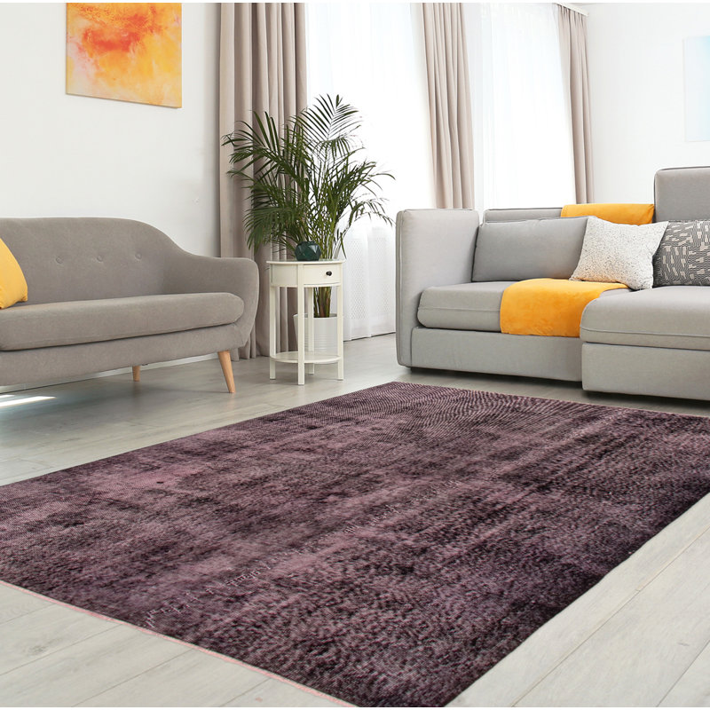 Tapis unique en laine noué à la main 2000 pi 5 pi 7 po x 7 pi 10 po Olexus