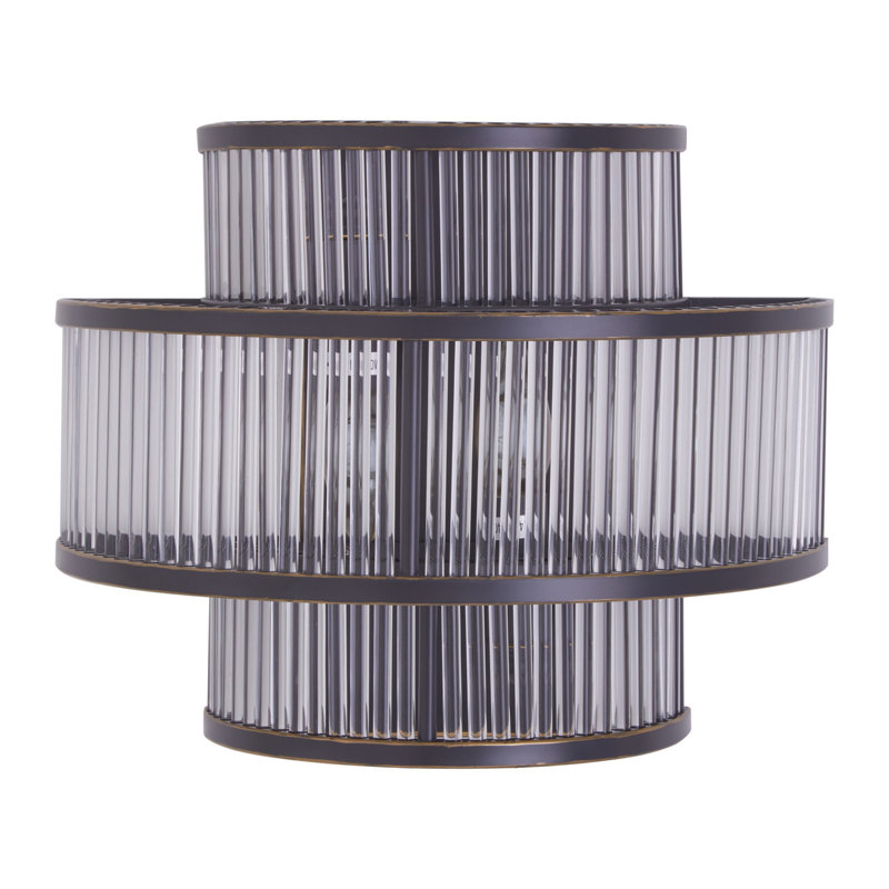 Conerly Flush Mounted Sconce, Black