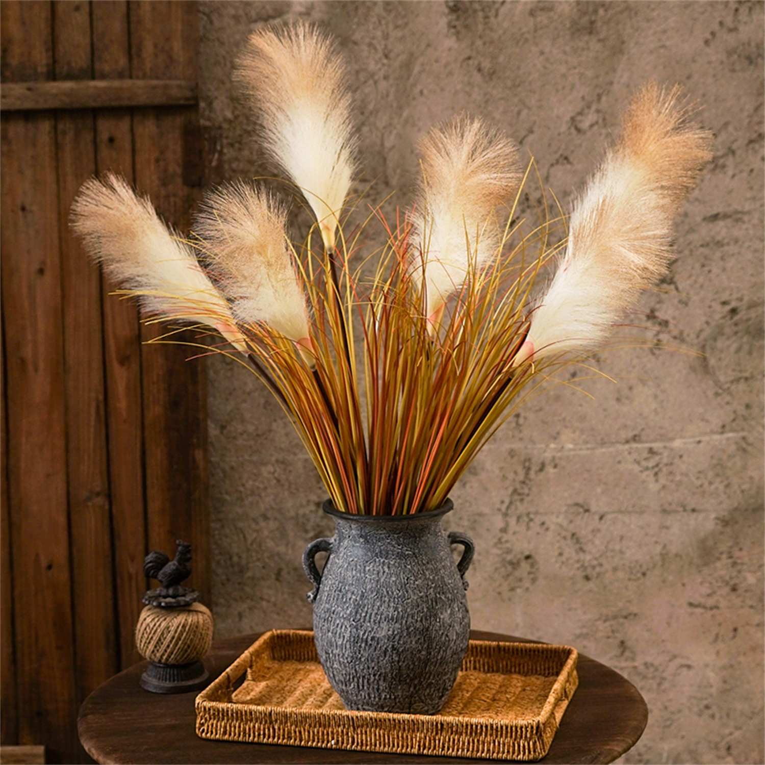 Primrue Premium Reed Grass Simulation Set – Artificial Dried Reed ...