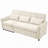 82" 2-In-1 Convertible Sofa Bed With Reversible Recliner, 3-Seater Sleeper Sofa For Living Room-1499066241