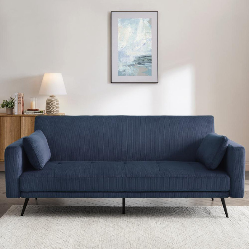 Tudor 3 Seater Sofa Bed, Blue