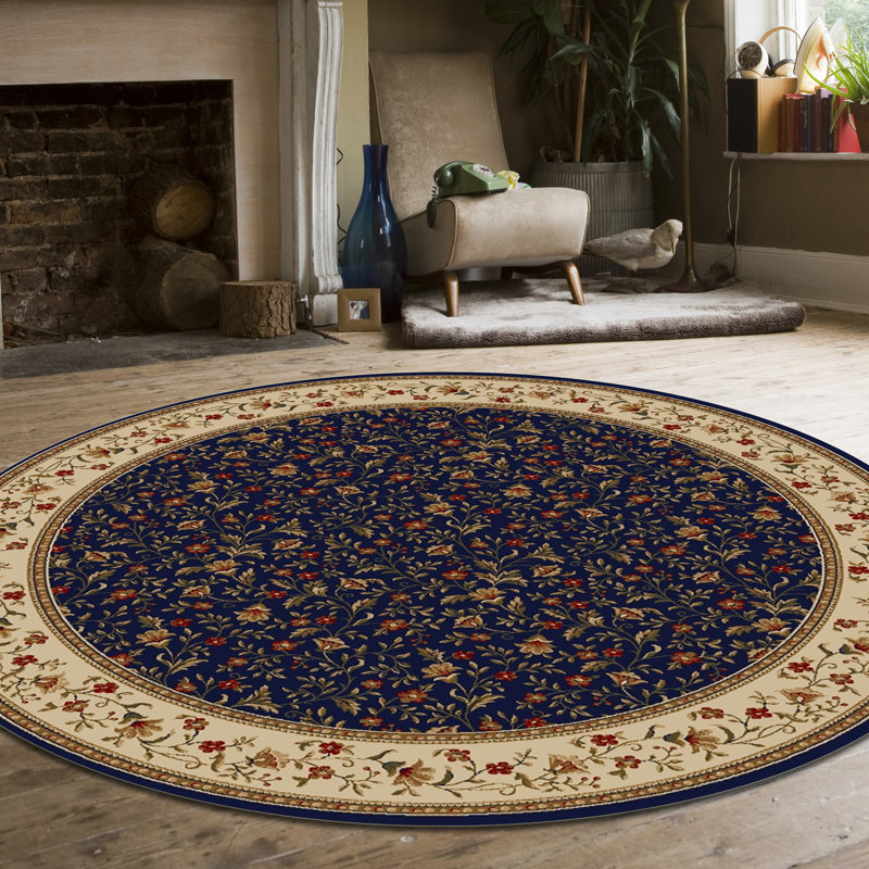 Tapis bleu / bleu marine Weisgerber, Rectangle 3 pi 3 po x 4 pi 11 po