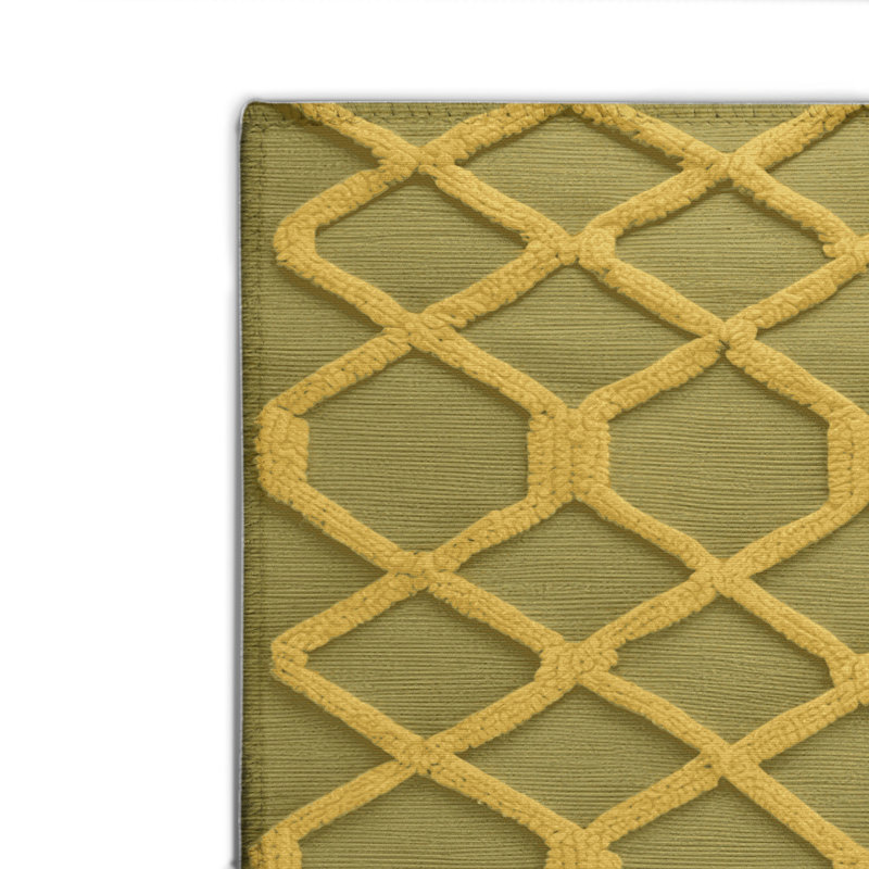 Trellis Brown Indoor and Outdoor Area Rug, Rectangle 2' x 3'