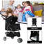 New Pet Poussette Chat Cage pour chien 3 roues Poussette pliante T13-99209502