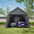 13x20FT Heavy Duty Carport Portable Garage Shed Shelter Outdoor Car Canopy Tent With Roll-Up Door, Wind And Snow Resistant