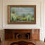 Art mural en toile noyer doré encadré pour le salon, la chambre à coucher, le bureau ou le vestibule - Décoration murale décorative avec jardin du désert-129336802-129336811